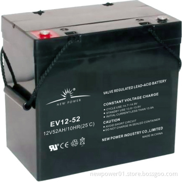 High Capacity Lead Acid Battery for Golf Cart (EV12-52)
